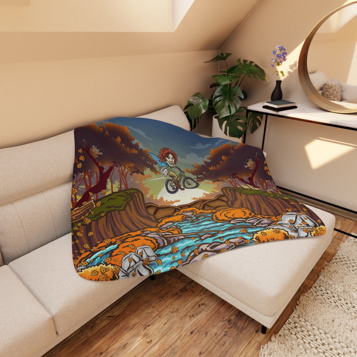 Forest Fairy - Tan Sherpa Blanket