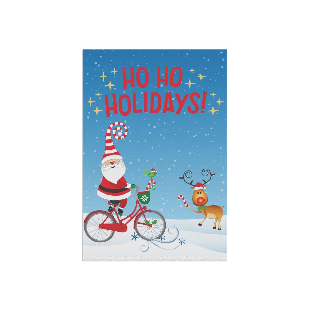 Ho Ho Holidays - Small 12" X 18" Holiday Banner Flag