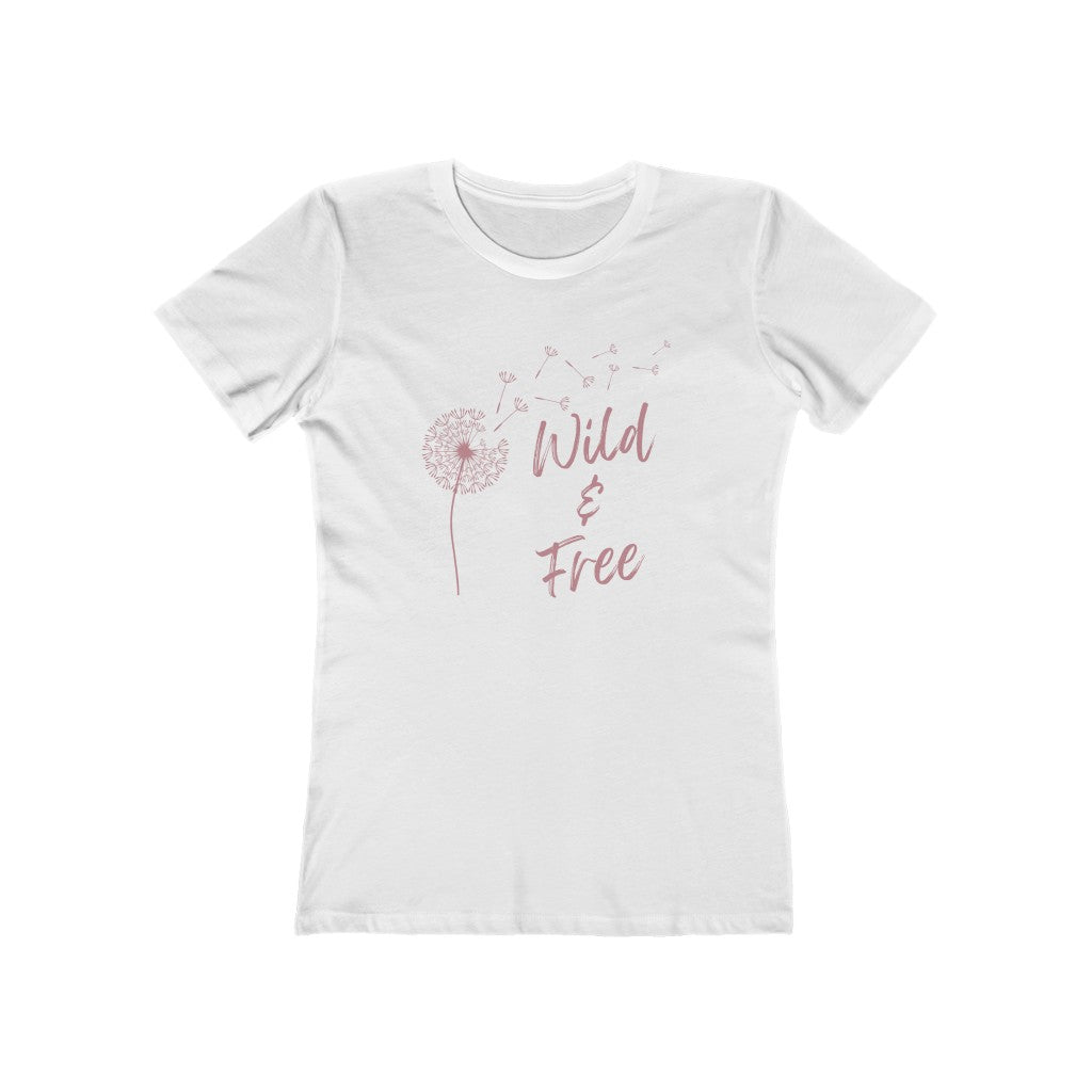 Wild and Free Dandelion - Women's The Boyfriend Tee