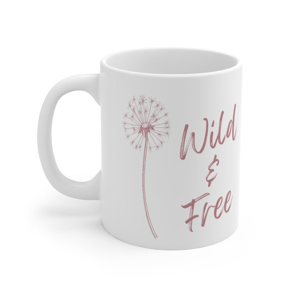 Wild and Free Dandelion Ceramic Mug 11oz