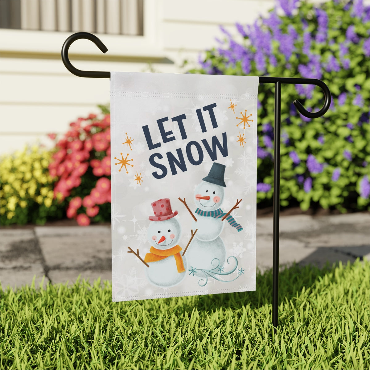 Let it Snow - Small 12" X 18" Holiday Banner Flag