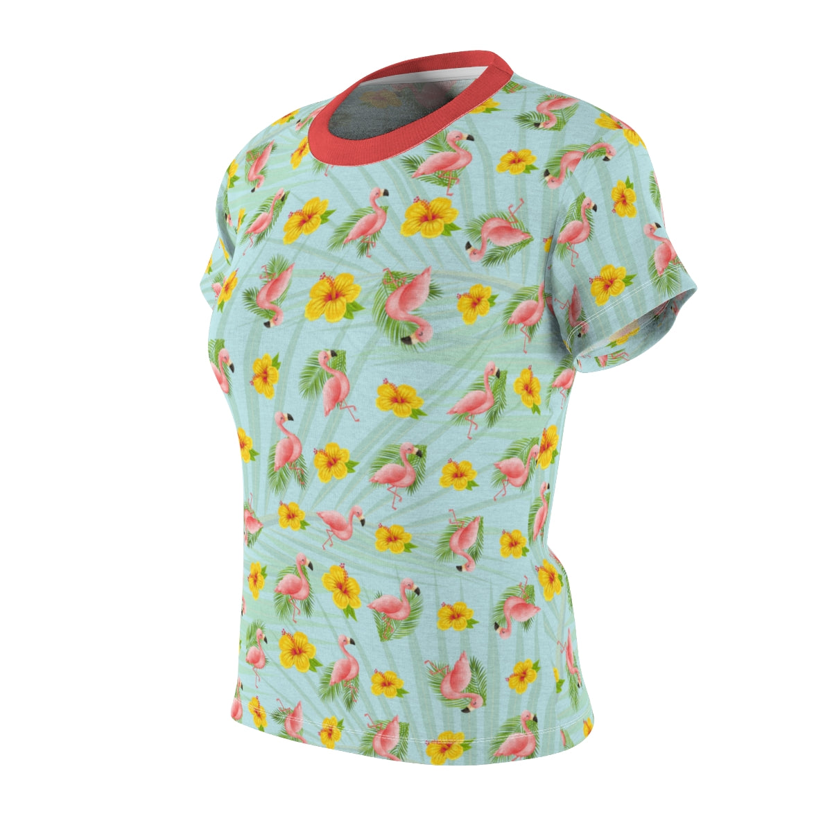 Women's All Over Print - Flamingo Bingo Lightweight Short Sleeve Activewear Jersey - Moisture Wicking - Quick Dry