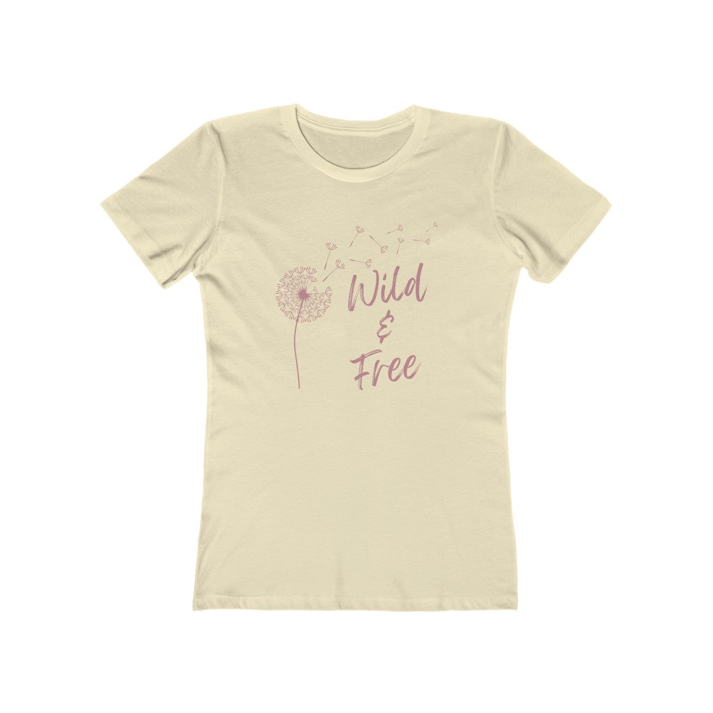 Wild and Free Dandelion - Women's The Boyfriend Tee