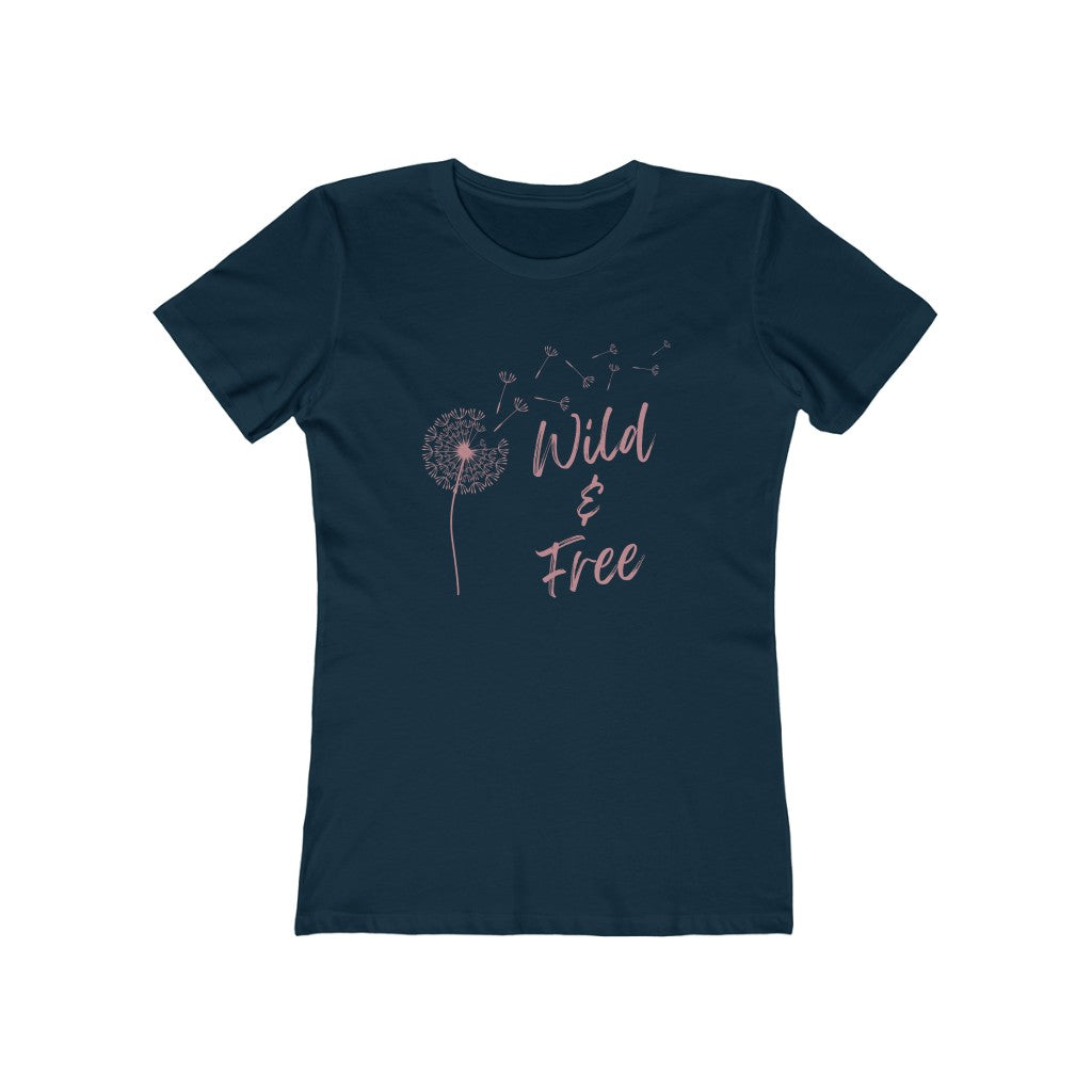 Wild and Free Dandelion - Women's The Boyfriend Tee