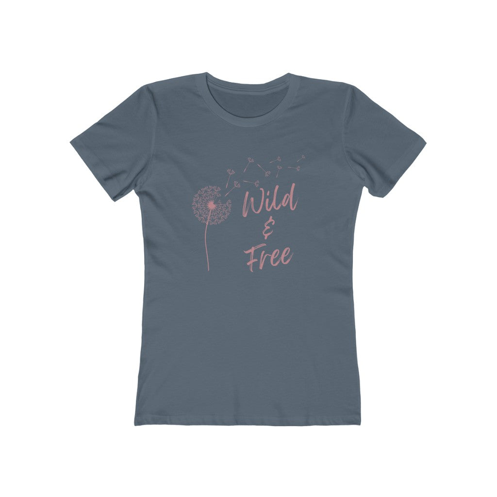Wild and Free Dandelion - Women's The Boyfriend Tee
