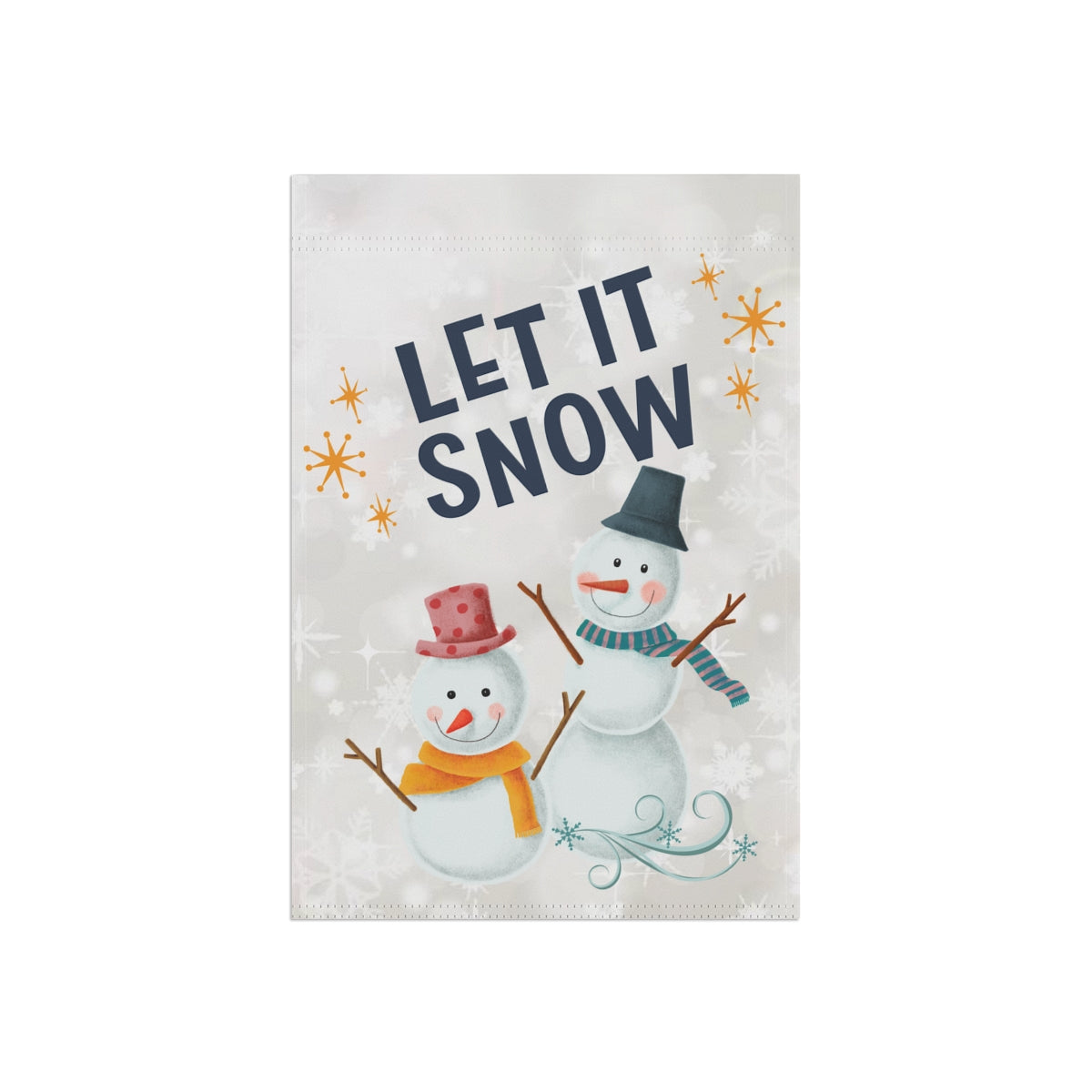 Let it Snow - Small 12" X 18" Holiday Banner Flag