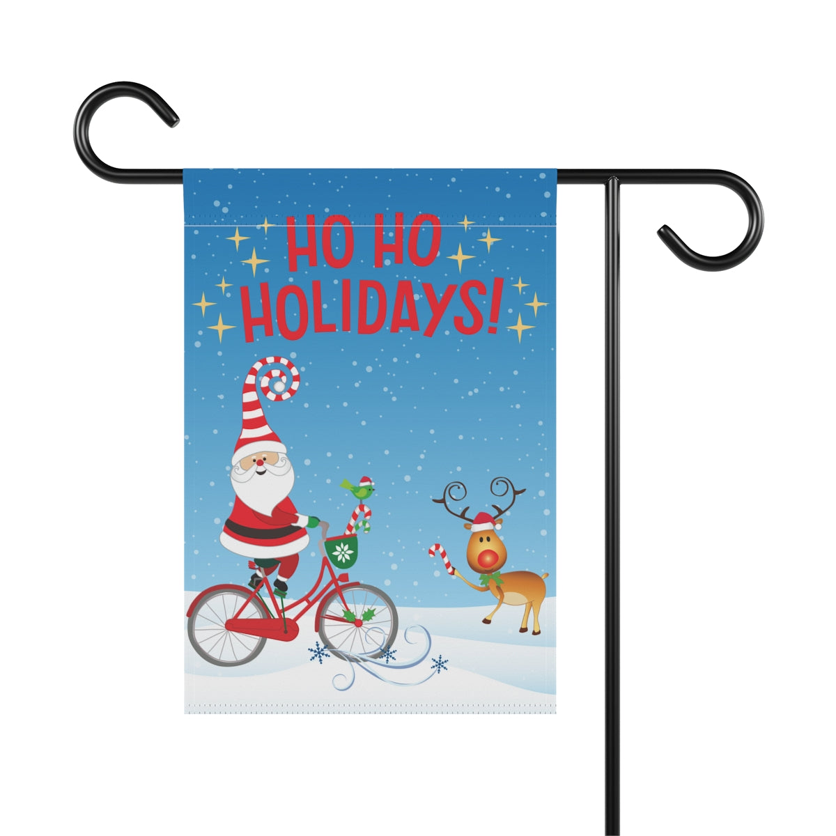 Ho Ho Holidays - Small 12" X 18" Holiday Banner Flag