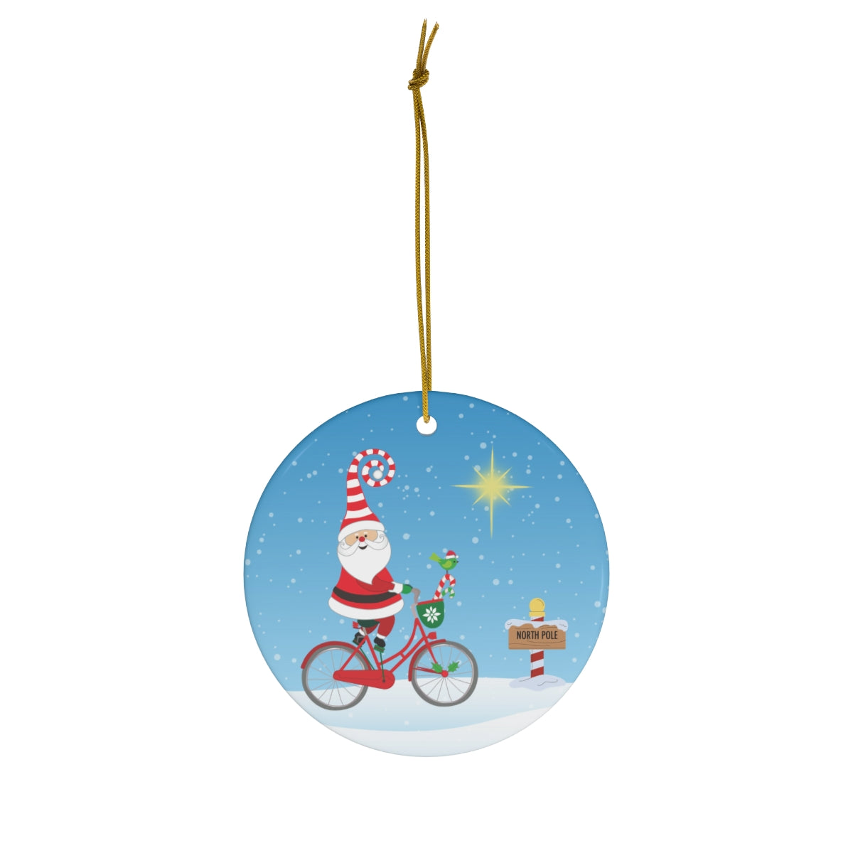 Ho Ho Holidays Ceramic Ornament, 1-Pack