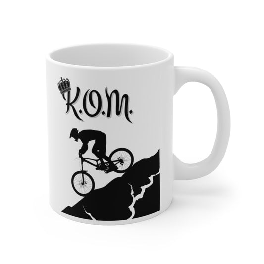 King of the Mountain - KOM - Mountain biking - Ceramic Mug 11oz