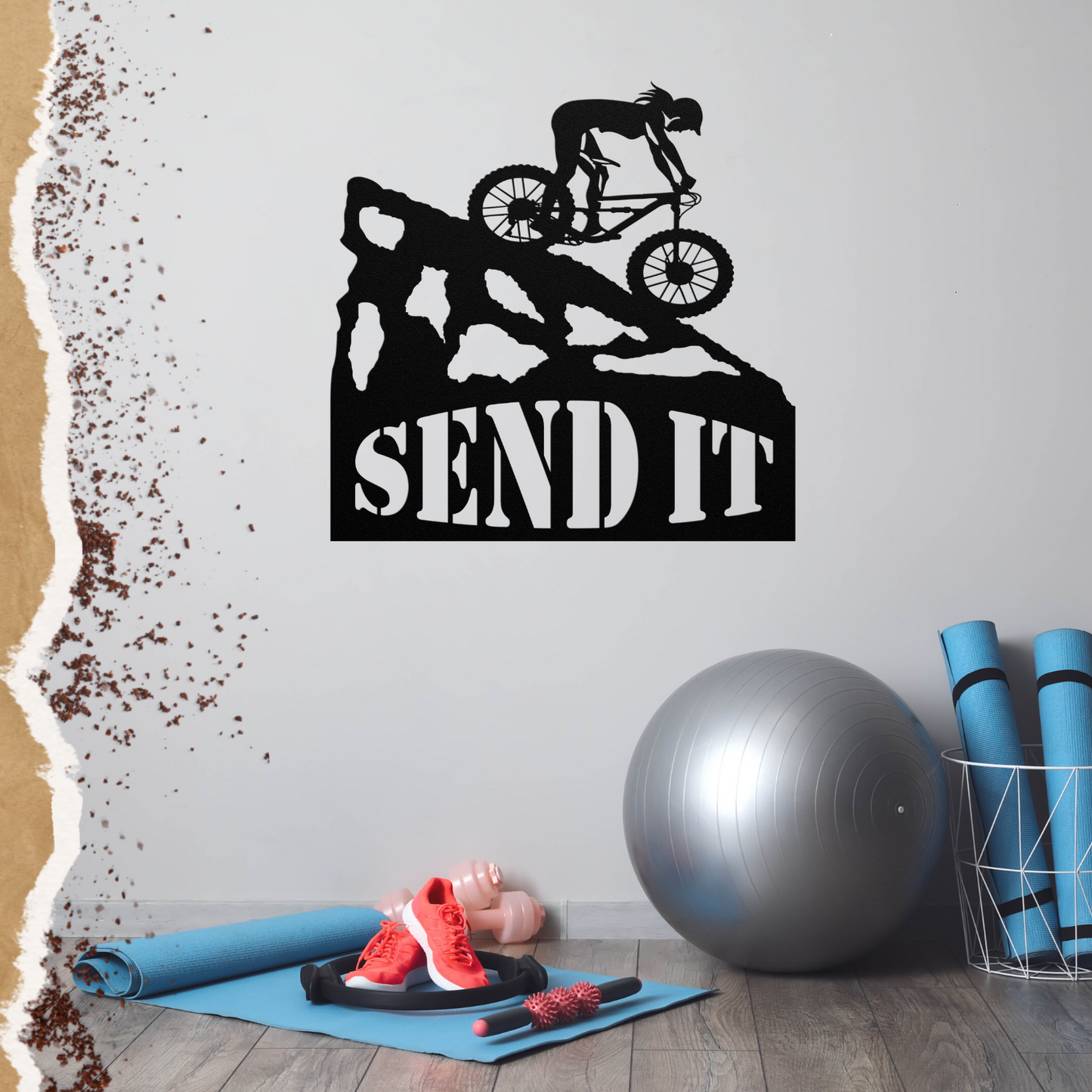 Ladies MTB Send It - Die Cut Metal Sign for indoors or outdoor