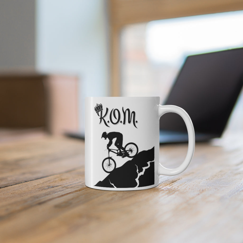 King of the Mountain - KOM - Mountain biking - Ceramic Mug 11oz