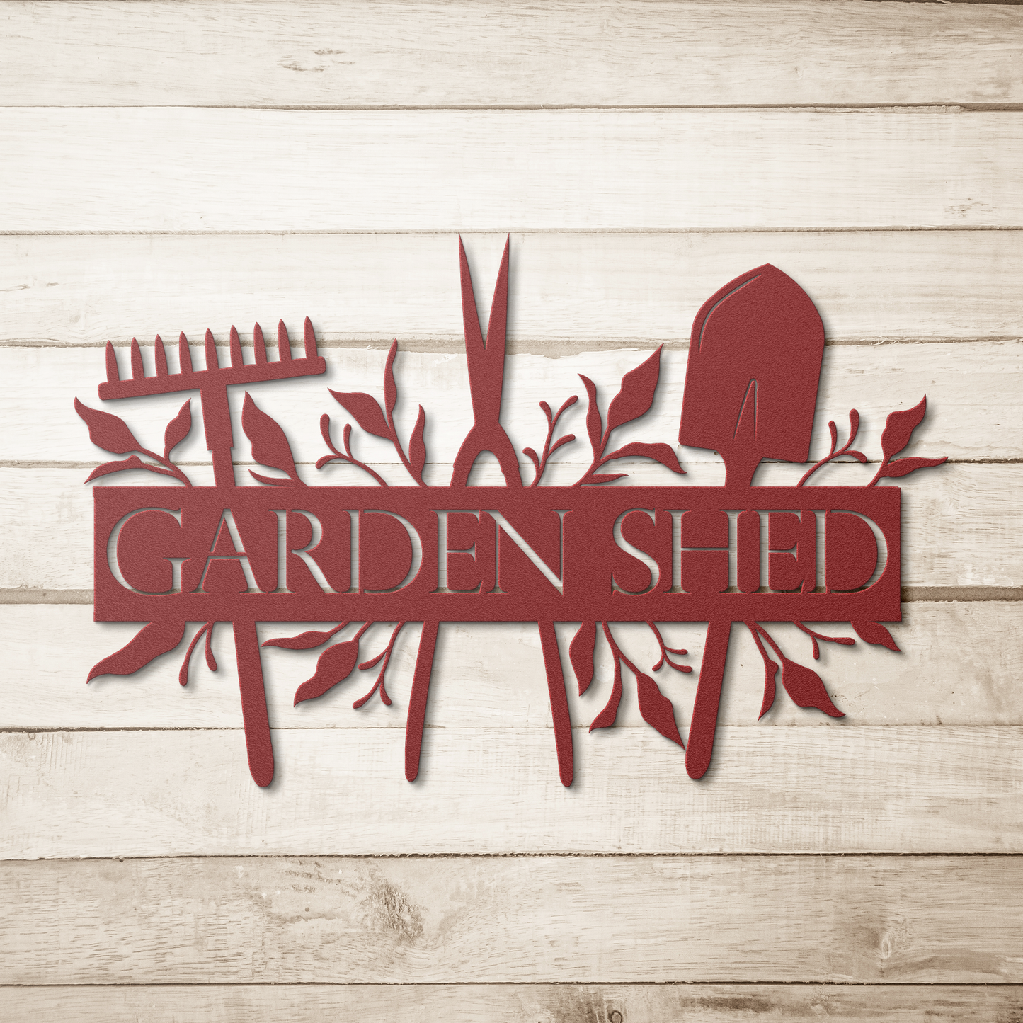 Garden Shed Die Cut Metal Sign Wall Art