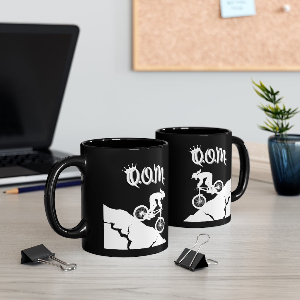 QOM - Queen of the Mountain - 11oz Black Mug