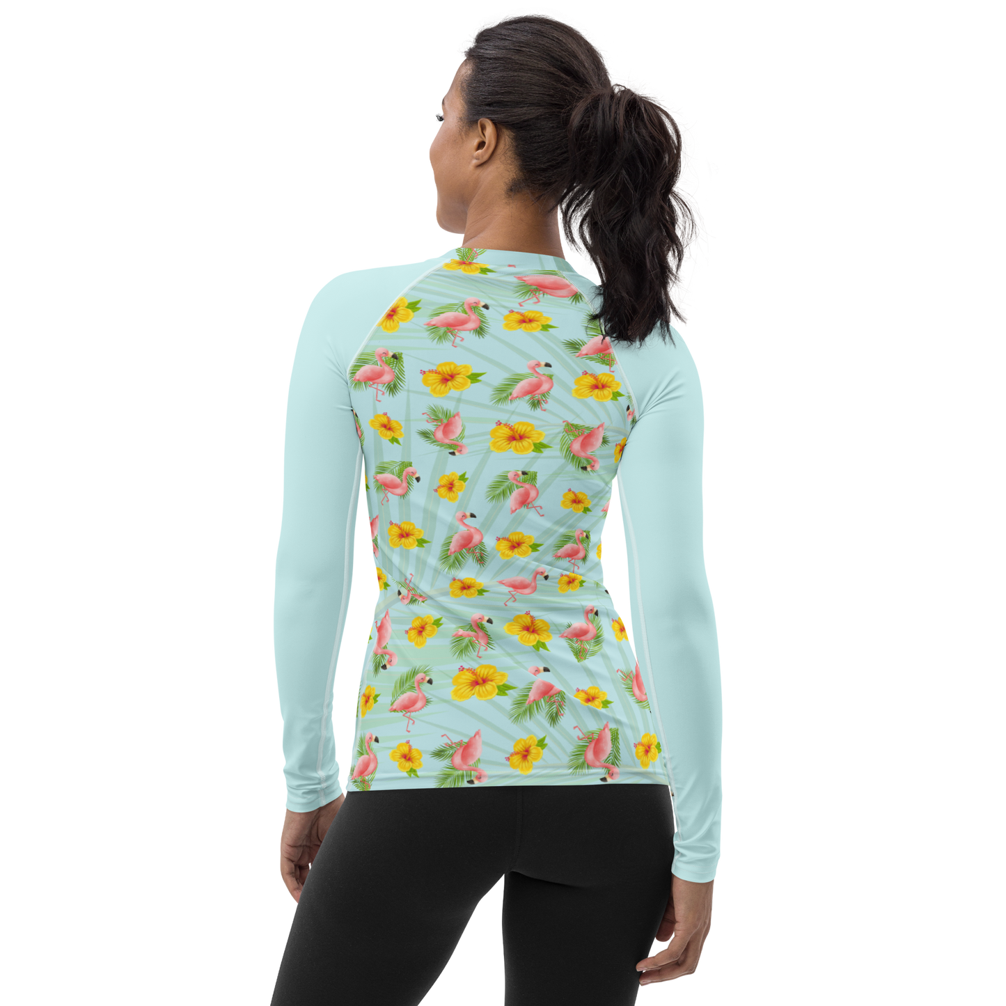Women's All Over Print - Flamingo Bingo - Lightweight Long Sleeve Performance Shirt - 50+ UV Protection - Moisture Wicking