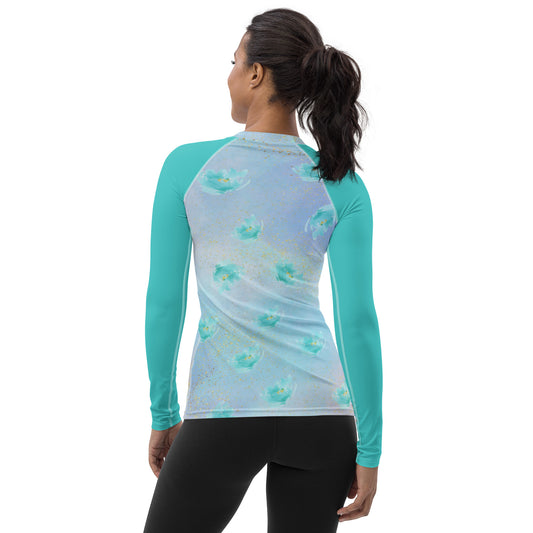 Women's All Over Print - Watercolors - Lightweight Long Sleeve Performance Shirt - 50+ UV Protection - Moisture Wicking