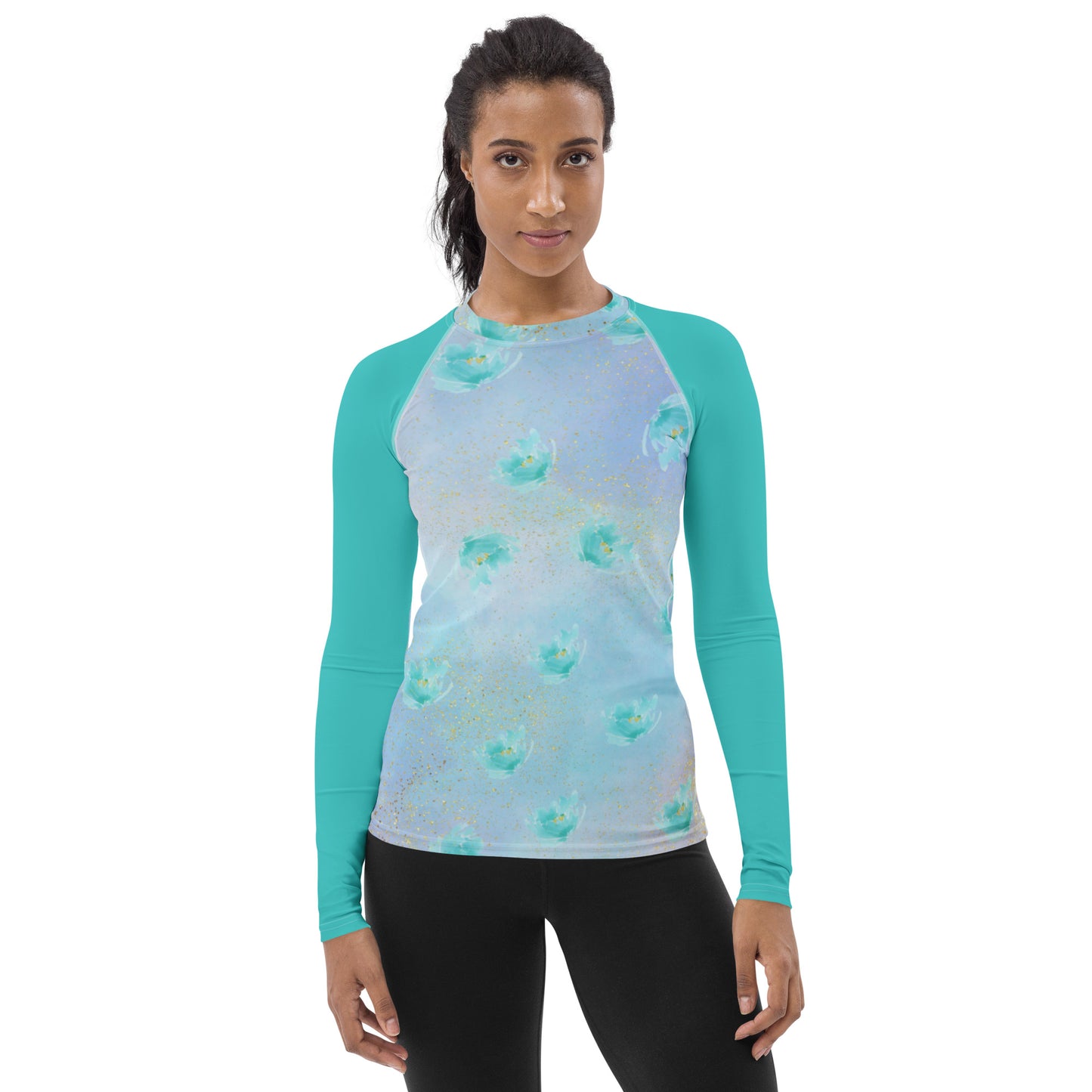 Women's All Over Print - Watercolors - Lightweight Long Sleeve Performance Shirt - 50+ UV Protection - Moisture Wicking