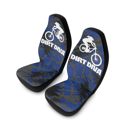 Dirt Diva - Car Seat Covers - Royal Blue - Set of 2 - Car - Truck - SUV