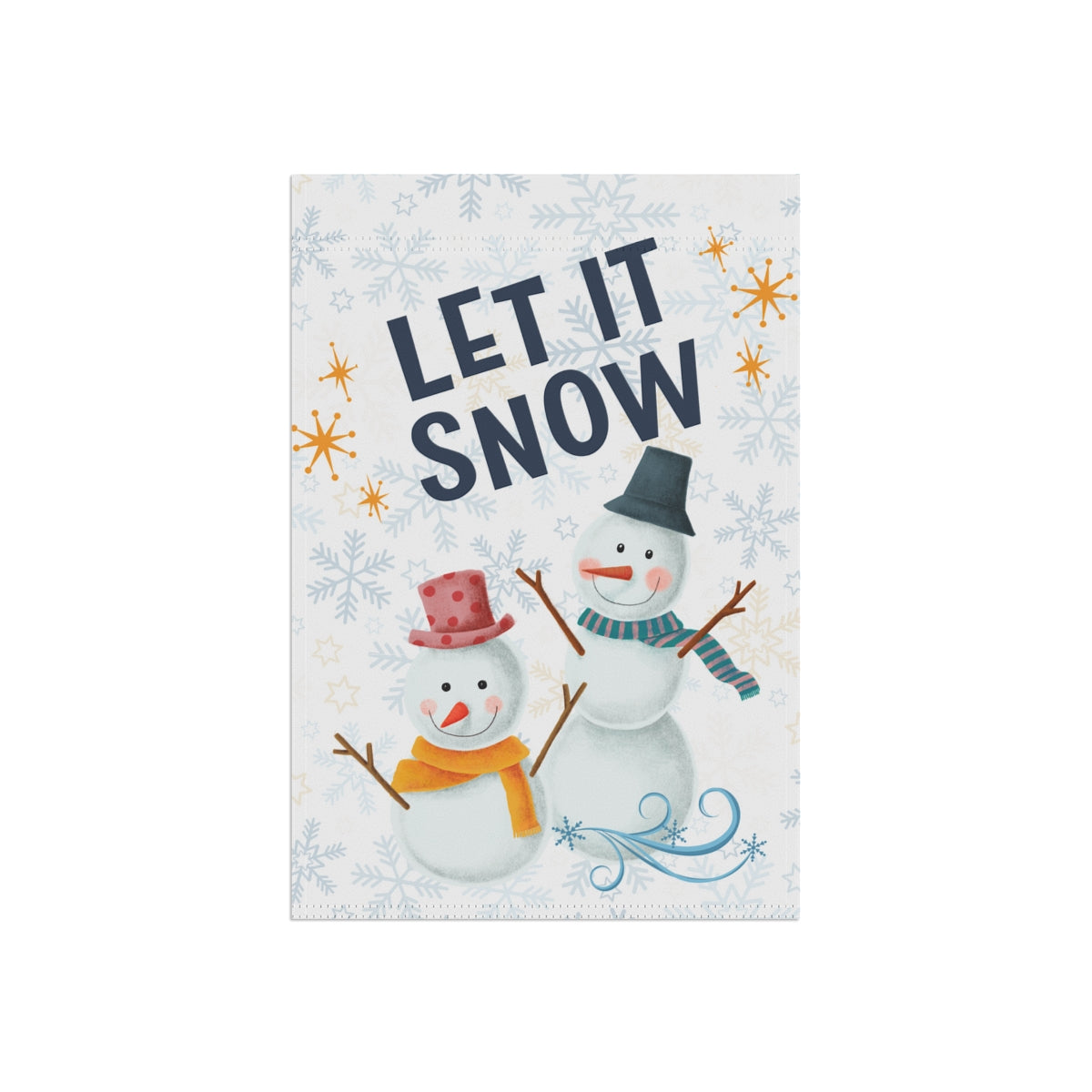 Cool Let it Snow - Small 12" X 18" Holiday Banner Flag