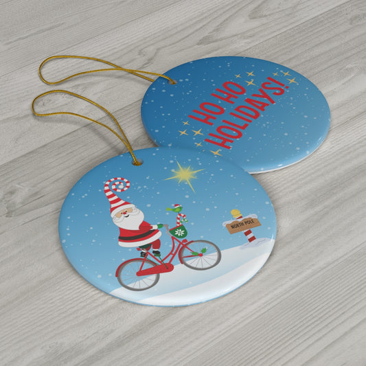 Ho Ho Holidays Ceramic Ornament, 1-Pack
