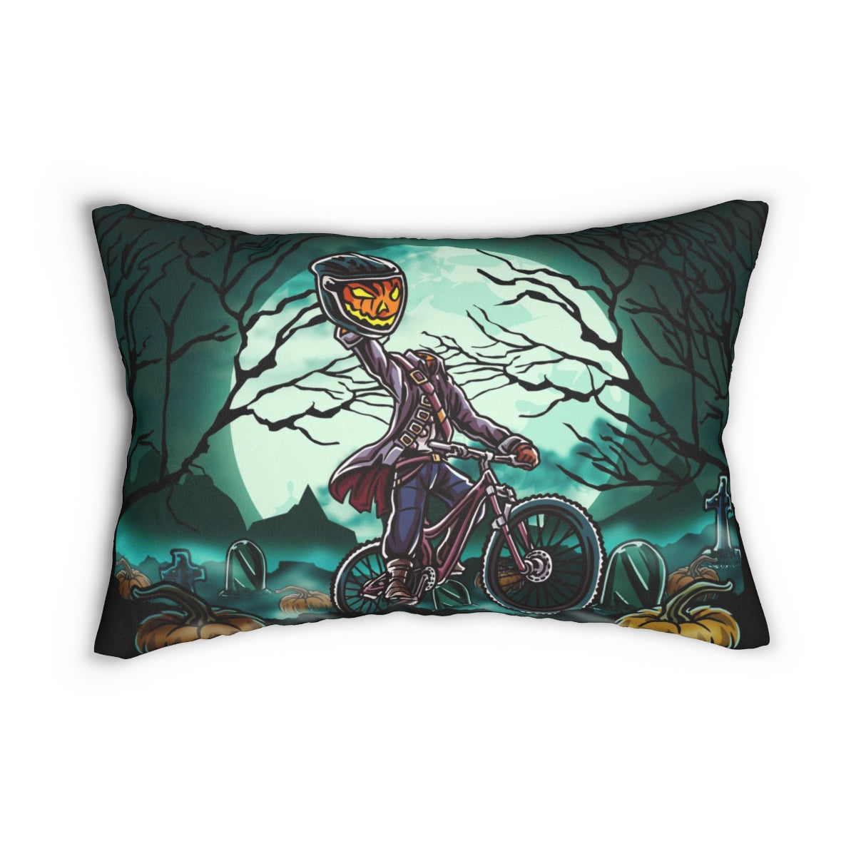 Headless Rider Spun Polyester Lumbar Pillow