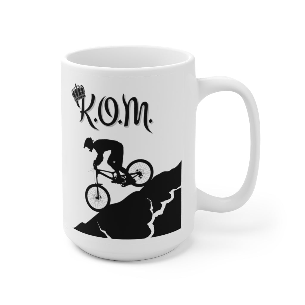 King of the Mountain - KOM - Mountain Biking - Ceramic Mug 15oz