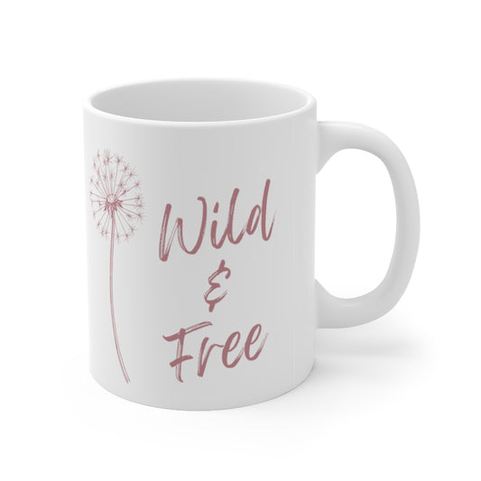 Wild and Free Dandelion Ceramic Mug 11oz