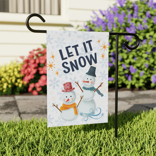 Cool Let it Snow - Small 12" X 18" Holiday Banner Flag