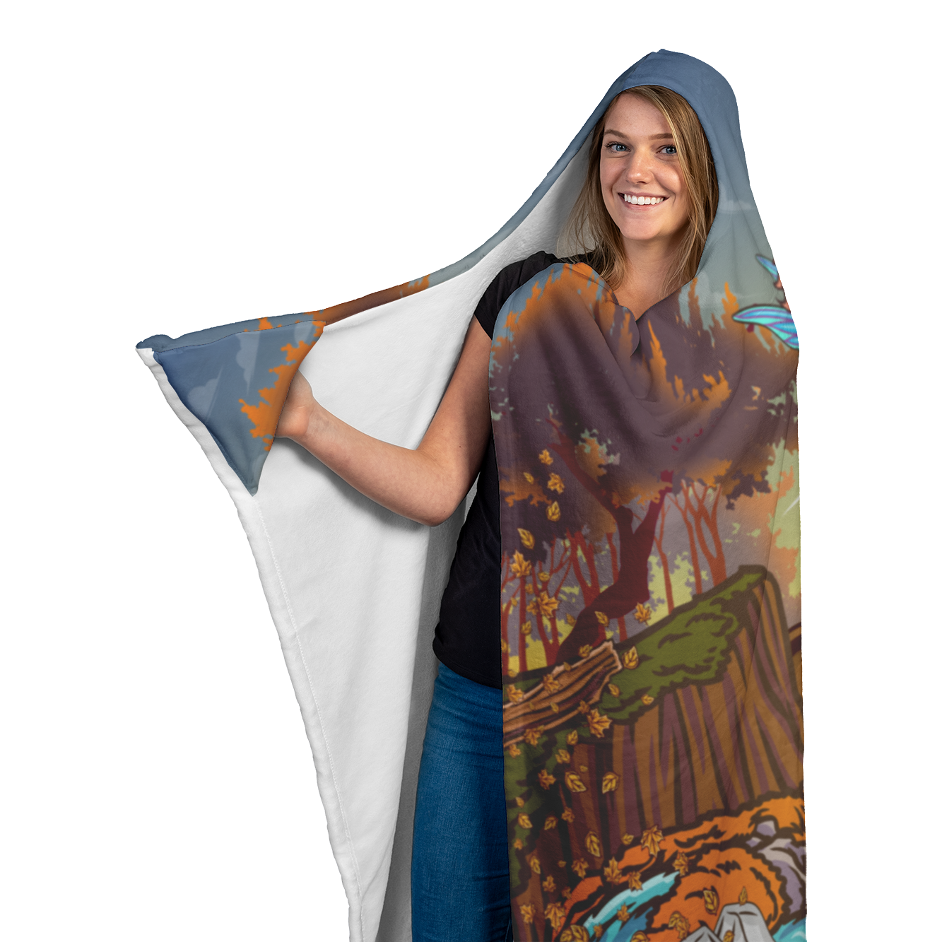 Forest Fairy Hooded Blanket