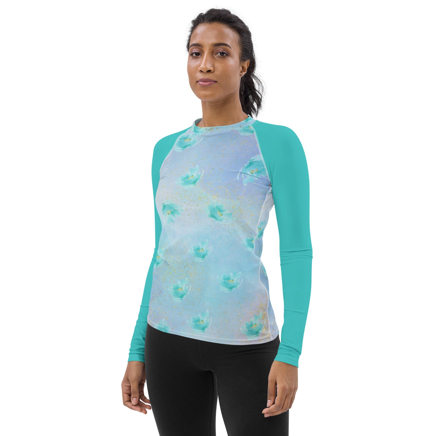Women's All Over Print - Watercolors - Lightweight Long Sleeve Performance Shirt - 50+ UV Protection - Moisture Wicking