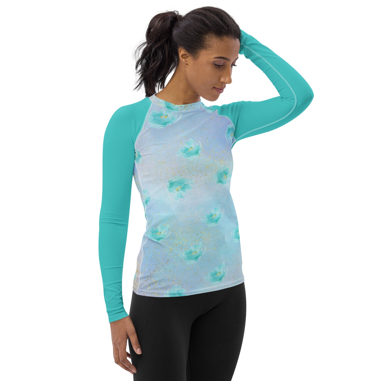 Women's All Over Print - Watercolors - Lightweight Long Sleeve Performance Shirt - 50+ UV Protection - Moisture Wicking